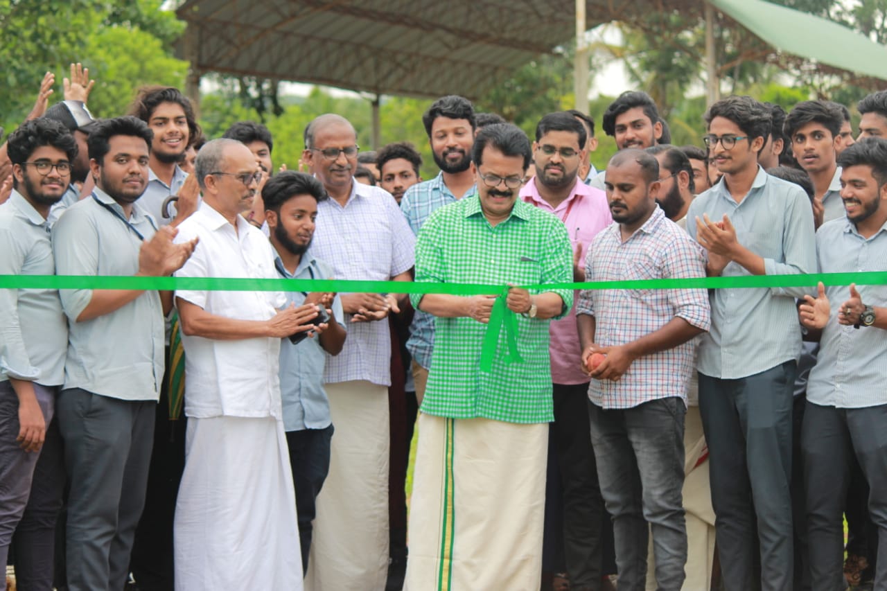 College Chairman Mr. Manjalamkuzhi Ali (MLA) inaugurated Cricket Nets