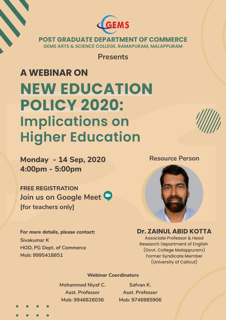 NEW EDUCATION POLICY 2020, IMPLICATIONS ON HIGHER EDUCATION
