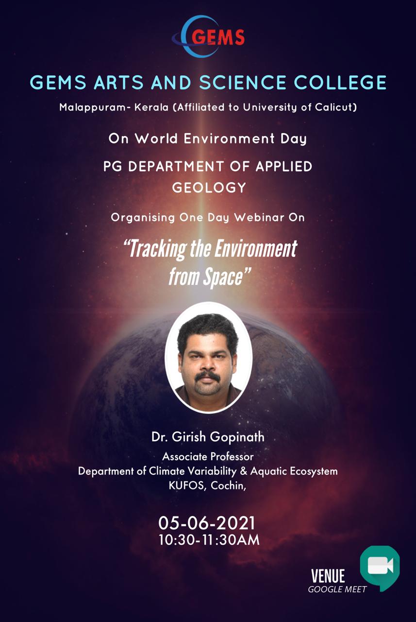 TRACKING THE ENVIRONMENT FROM SPACE