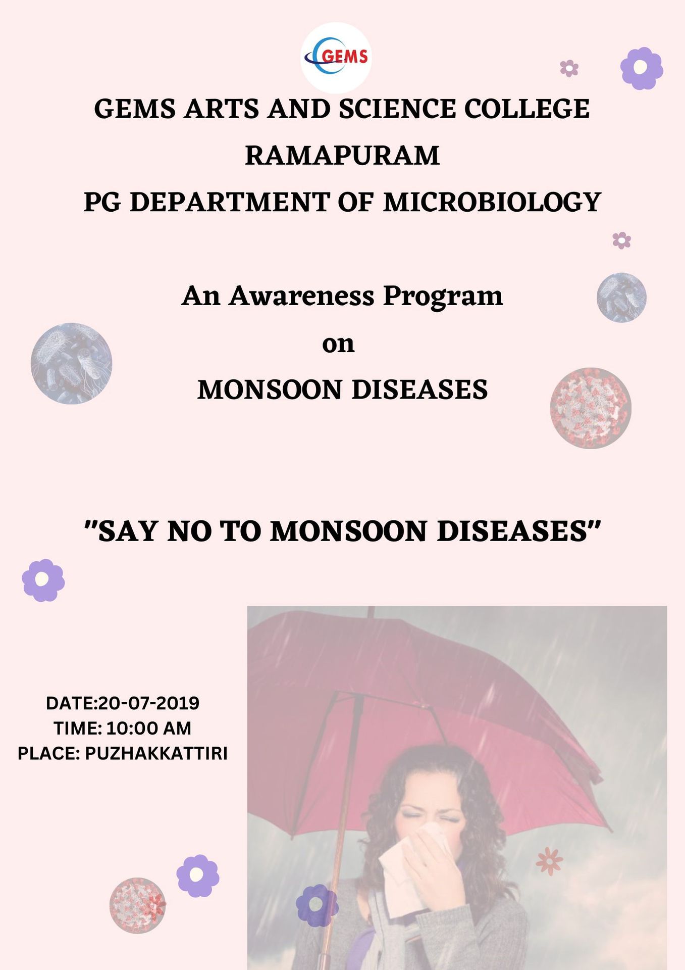 SAY NO TO MONSOON DISEASES, AN AWARENESS PROGRAM