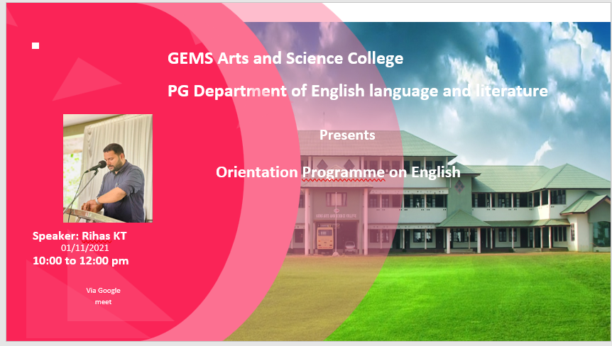 Student orientation programme 2021