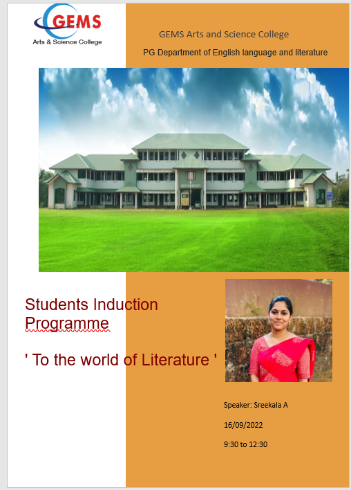 Student Induction Programme 2022