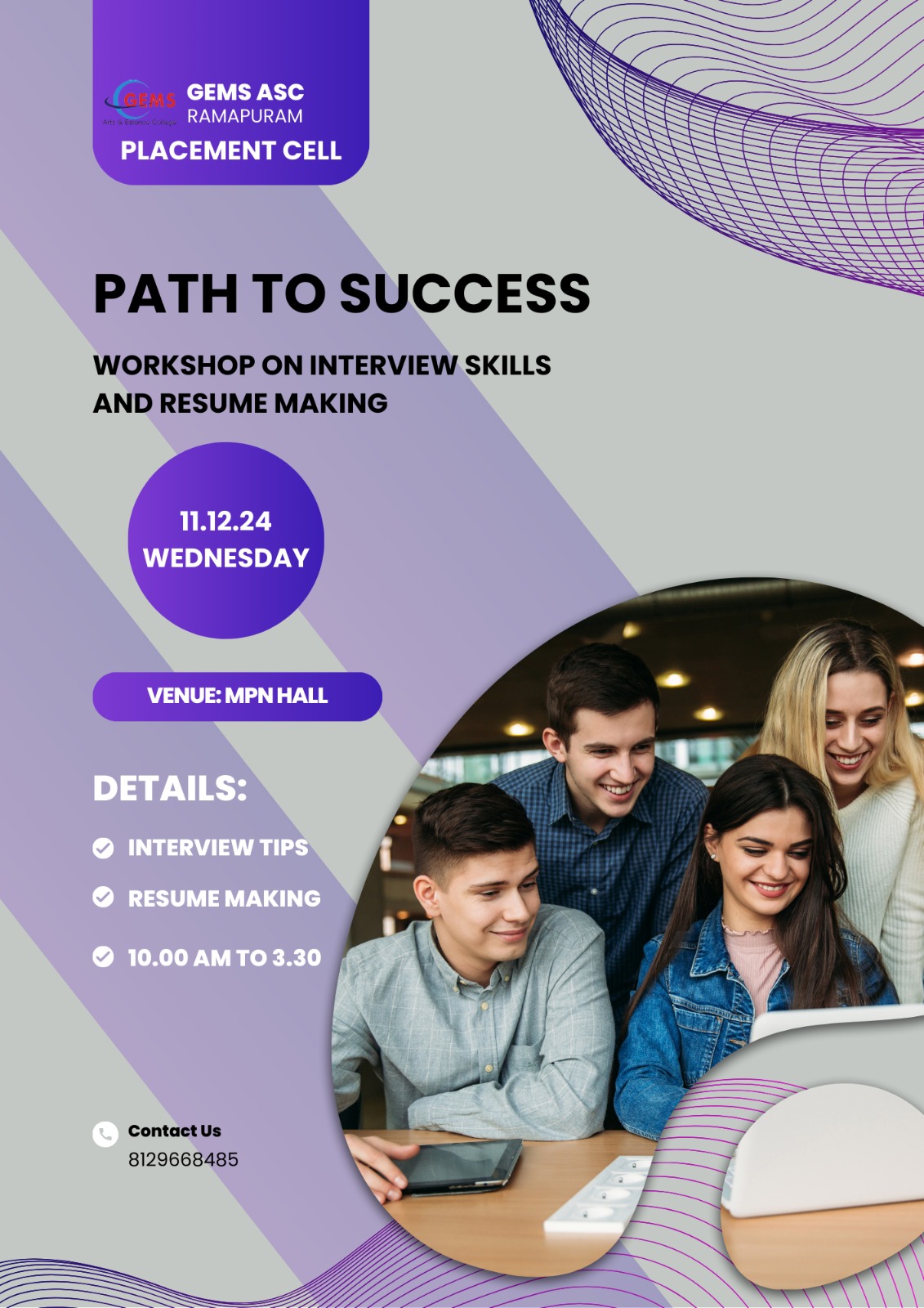 Workshop on "Interview Skills and Resume Making"