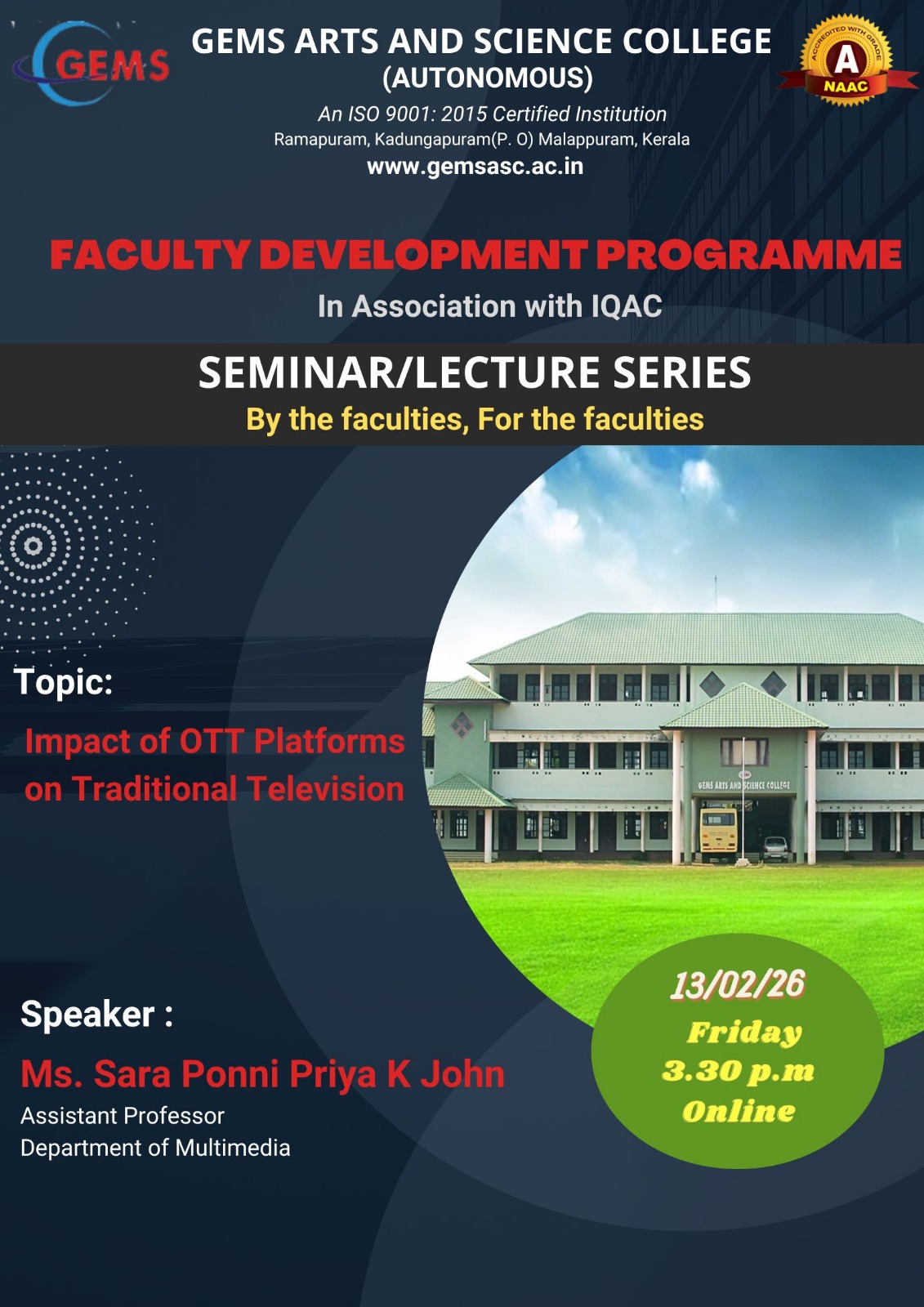 FACULTY DEVELOPMENT PROGRAMME