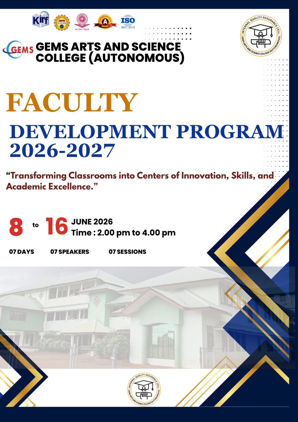 Faculty Development Program 2026-2027 Kicks Off at GEMS Arts and Science College