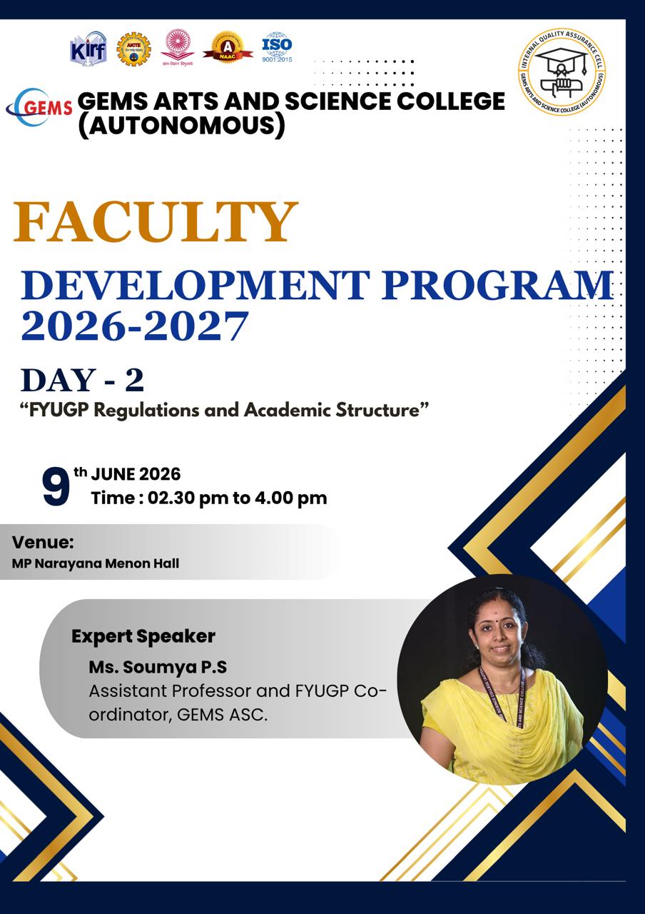 Day 2 of FDP to Focus on FYUGP Regulations and Academic Structure