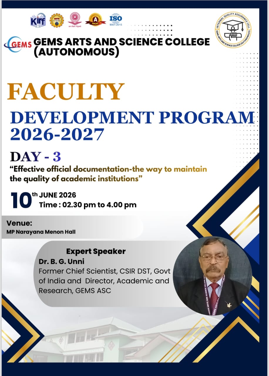 Day 3 Faculty Development Program 2026–27
