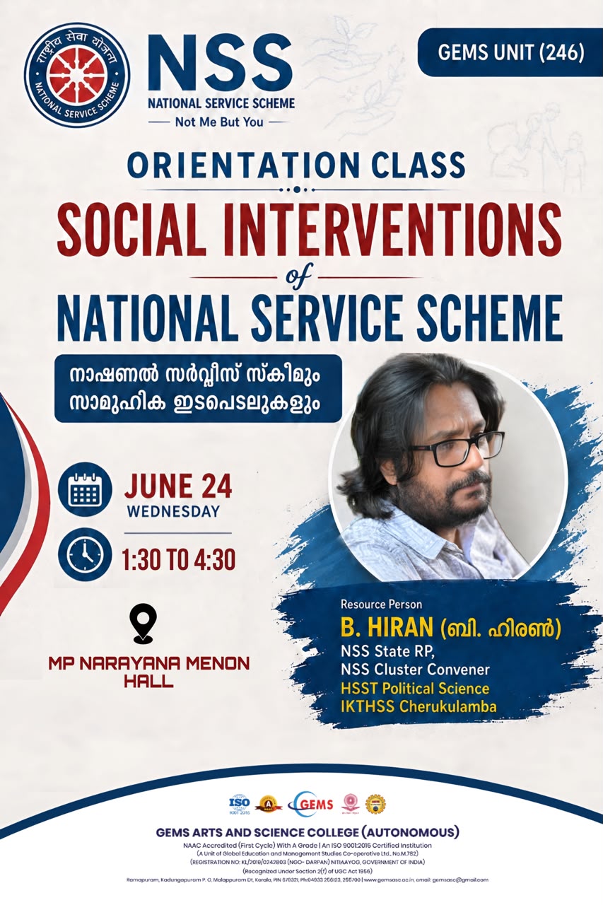Orientation Class for NSS Volunteers