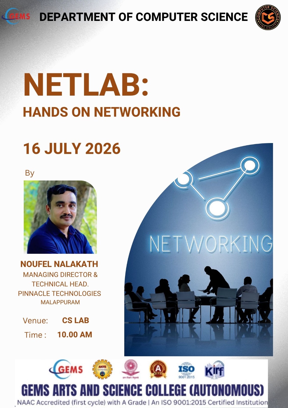 NETLAB: HANDS ON NETWORKING