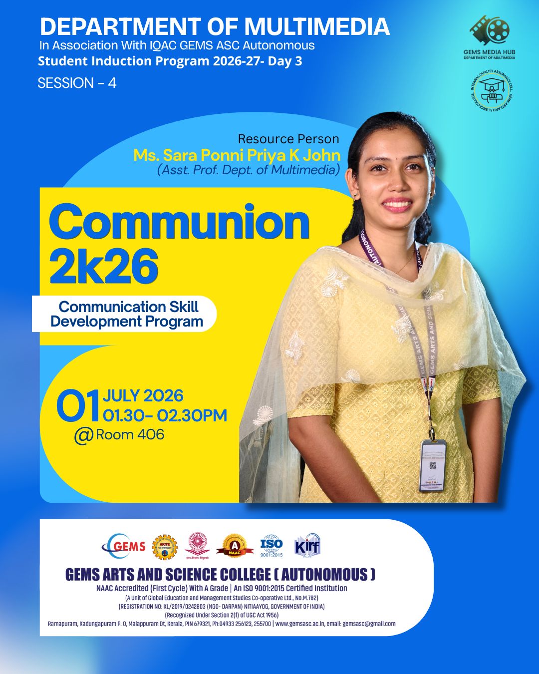 Communication Skill Development Program "Communion 2K26"