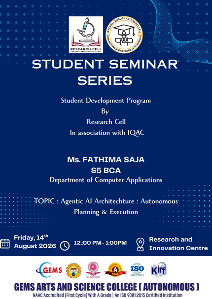 STUDENT SEMINAR SERIES
